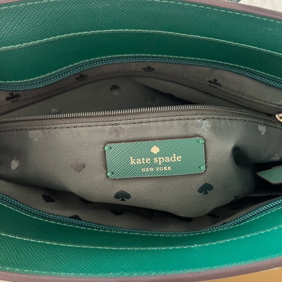 NWT Kate Spade Saffino Leather Green Tote Bag with Bow - Picture 9 of 9